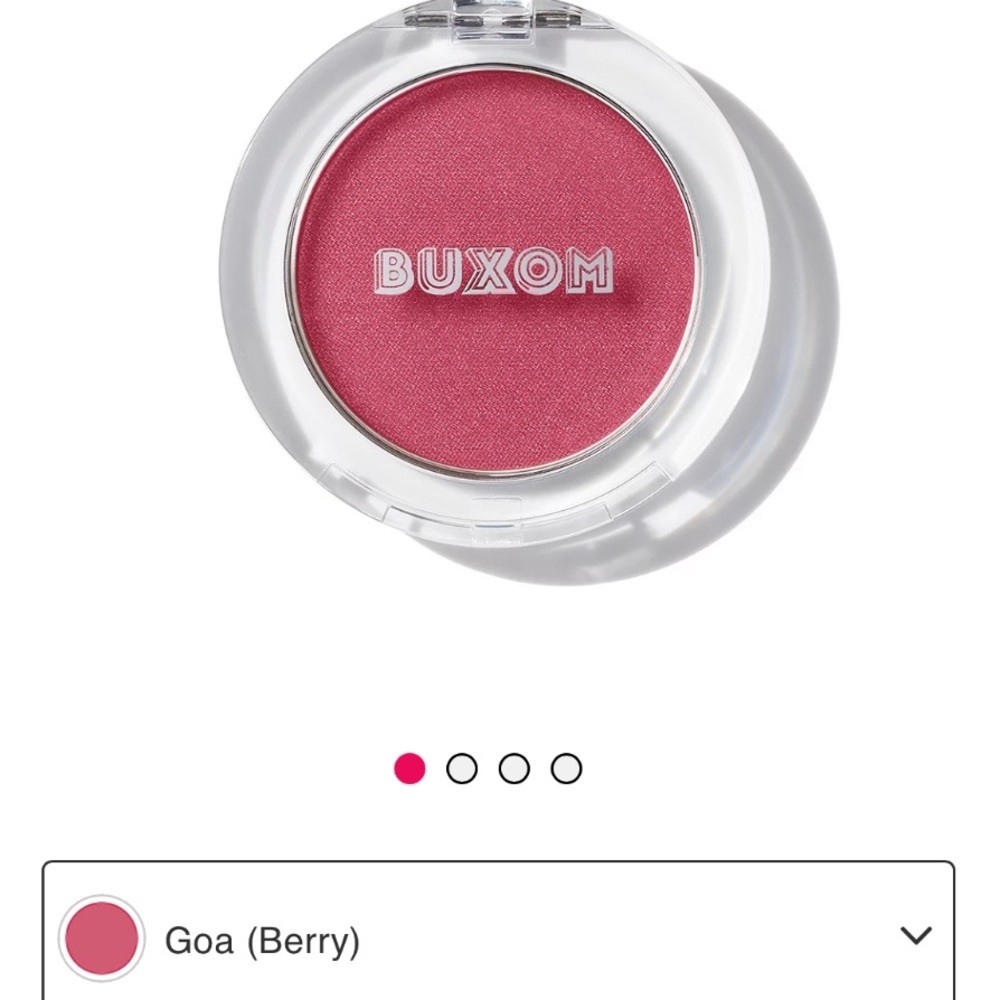 Buxom Wanderlust Primer Infused Blush in shade Goa